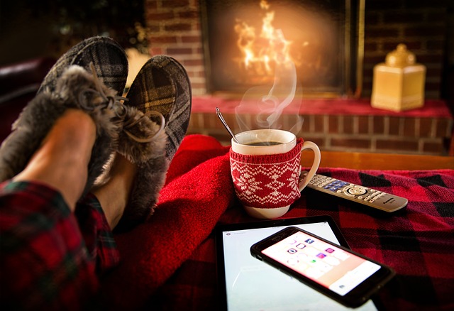 relaxing fireplace